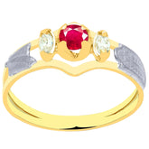 Anel de formatura em ouro 18k - Gabriela